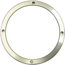 A retaining ring for the sampler cone secures the cone with the interface in ICP-MS, ensuring a proper seal and preventing leaks. It helps maintain the vacuum in the interface region, which is crucial for efficient ion transport from the plasma to the mass spectrometer. 