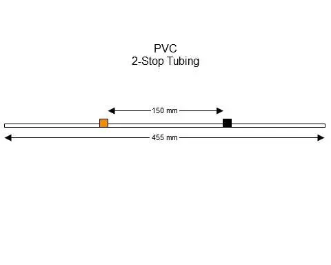 2-Stop PVC Orange-Black Pump Tubing - PT-2010P