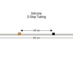 2-stop Silicone Orange-Black Pump Tubing - PT-2010SI