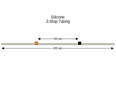 2-stop Silicone Orange-Black Pump Tubing - PT-2010SI