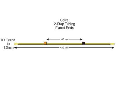 Flared 2-Stop Solva Orange-Black Pump Tubing - PT-2010SVF