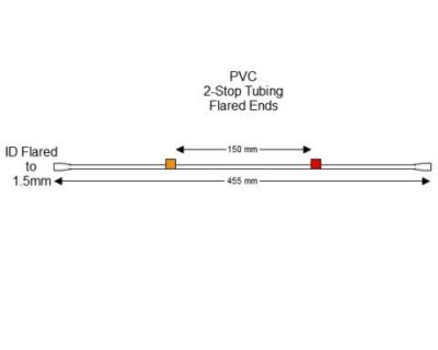 Flared 2-Stop PVC Orange-Red Pump Tubing - PT-2020PF