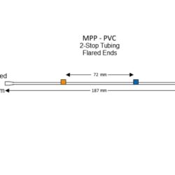 Flared 2-Stop PVC Orange-Blue MPP Tubing - PT-2030PF-S