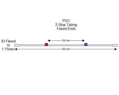 Flared 2-Stop PVC Red-Blue Pump Tubing - PT-2050PF