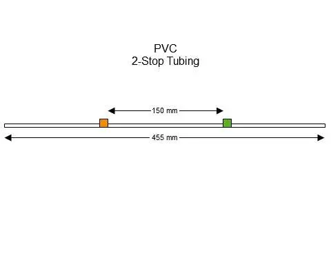 2-Stop PVC Orange-Green Pump Tubing - PT-2080P