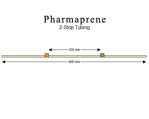 2-stop Pharmaprene Orange-Green Pump Tubing - PT-2080PH