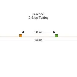 2-stop Silicone Orange-Green Pump Tubing - PT-2080SI