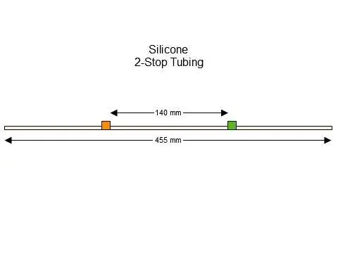 2-stop Silicone Orange-Green Pump Tubing - PT-2080SI