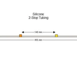 2-Stop Silicone Orange-Yellow Pump Tubing - PT-2100SI