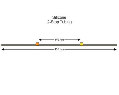 2-Stop Silicone Orange-Yellow Pump Tubing - PT-2100SI