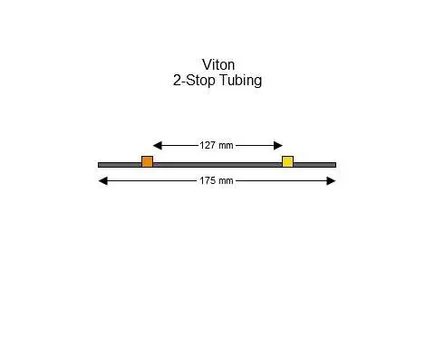 2-stop Viton Orange-Yellow Pump Tubing - PT-2100V