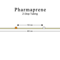 2-stop Pharmaprene Orange-White Pump Tubing -PT-2120PH