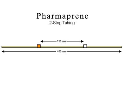 2-stop Pharmaprene Orange-White Pump Tubing -PT-2120PH