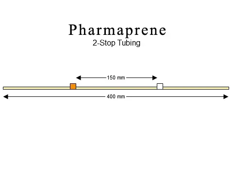 2-stop Pharmaprene Orange-White Pump Tubing -PT-2120PH