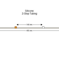 2-stop Silicone Orange-White Pump Tubing - PT-2120SI