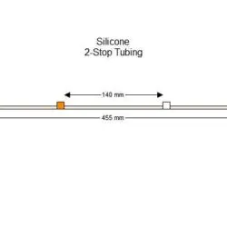 2-stop Silicone Orange-White Pump Tubing - PT-2120SI