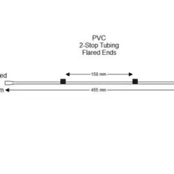 Flared 2-Stop PVC Black-Black Pump Tubing - PT-2130PF