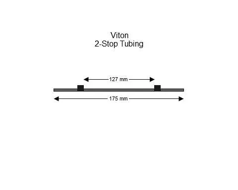 2-Stop Viton Black-Black Pump Tubing - PT-2130V