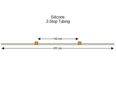 2-Stop Silicone Orange-Orange Pump Tubing - PT-2140SI