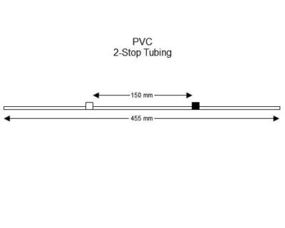 2-Stop PVC White-Black Pump Tubing - PT-2150P