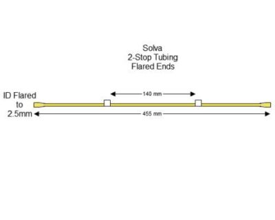 Flared 2-Stop Solva White-White Pump Tubing - PT-2160SVF