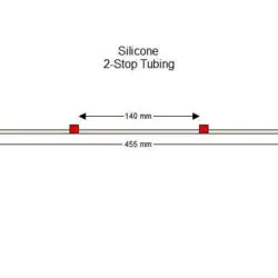 2-stop Silicone Red-Red Pump Tubing - PT-2180SI