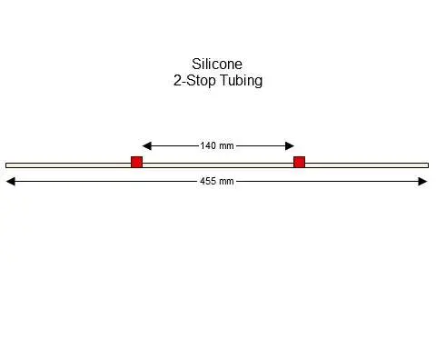 2-stop Silicone Red-Red Pump Tubing - PT-2180SI