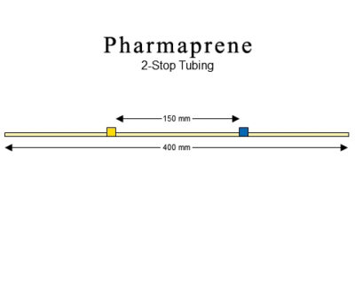 2-stop Pharmaprene Yellow-Blue Pump Tubing