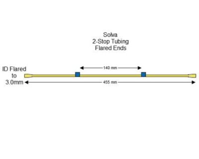 Flared 2-Stop Solva Blue-Flared 2-Stop Solva Blue-Blue Pump Tubing - PT-2230SVF