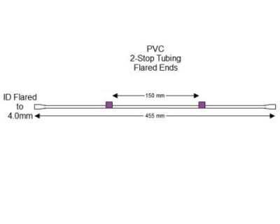 Flared 2-Stop PVC Purple-Purple Pump Tubing