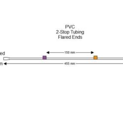 Flared 2-Stop PVC Purple-Orange Pump Tubing