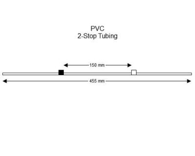 2-Stop PVC Black-White Pump Tubing - PT-2300P