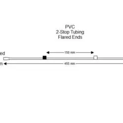 Flared 2-Stop PVC Black-White Pump Tubing - PT-2300PF