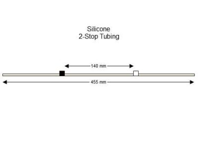 2-Stop Silicone Black-White Pump Tubing - PT-2300SI