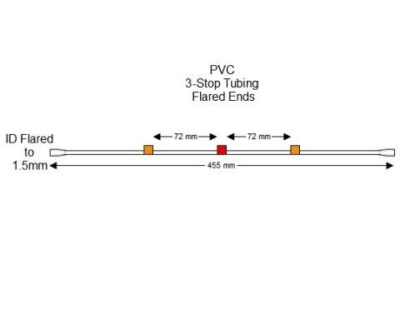 Flared 3-Stop PVC Orange-Red Pump Tubing - PT-3020PF