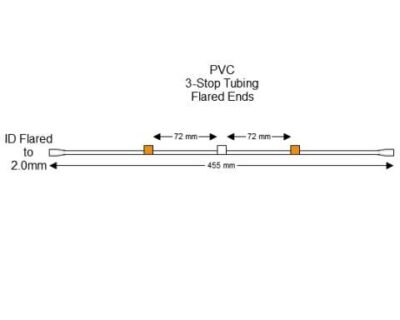 Flared 3-Stop PVC Orange-White Pump Tubing - PT-3120PF