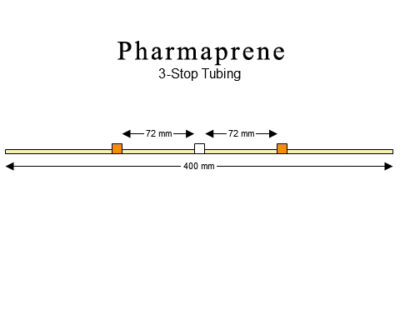 3-stop Pharmaprene Orange-White Pump Tubing - PT-3120PH