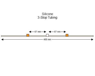 3-stop Silicone Orange-White Pump Tubing - PT-3120SI