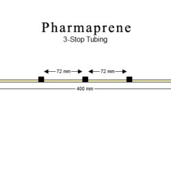 3-stop Pharmaprene Black-Black Pump Tubing - PT-3130PH