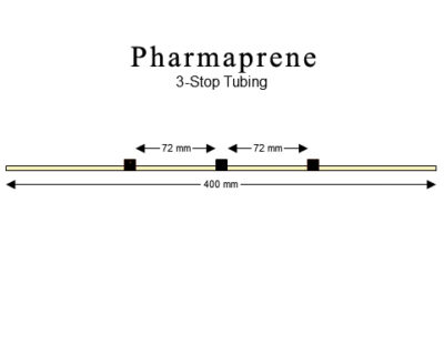 3-stop Pharmaprene Black-Black Pump Tubing - PT-3130PH