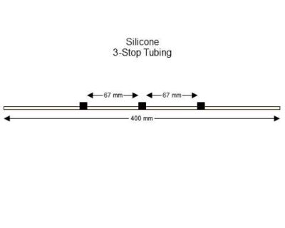 3-stop Silicone Black-Black Pump Tubing - PT-3130SI