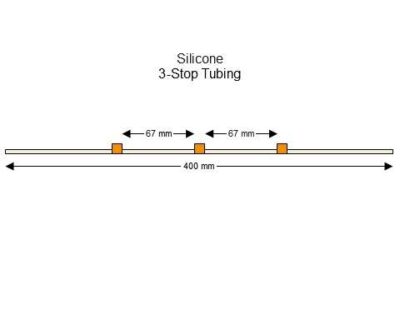 3-stop Silicone Orange-Orange Pump Tubing - PT-3140SI