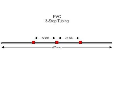 3-Stop PVC Red-Red Pump Tubing - PT-3180P