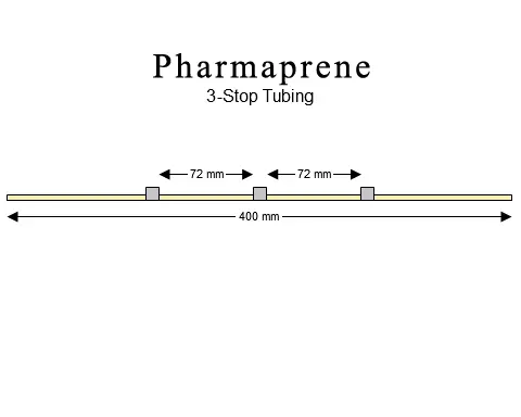 3-stop Pharmaprene Grey-Grey Pump Tubing - PT-3200PH