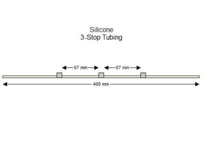 3-stop Silicone Grey-Grey Pump Tubing - PT-3200SI