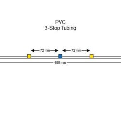 3-Stop PVC Yellow-Blue Pump Tubing