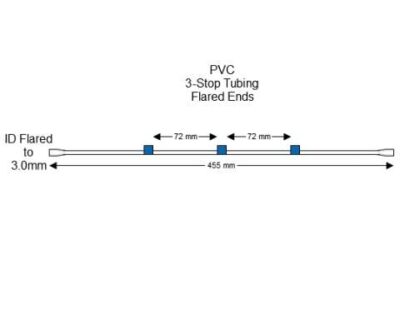 Flared 3-Stop PVC Blue-Blue Pump Tubing - PT-3230PF