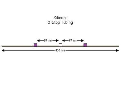 3-Stop Silicone Purple-White Pump Tubing - PT-3290SI