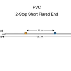 Flared 2-Stop PVC Orange-Blue MPP Tubing - PT-2030PF-S