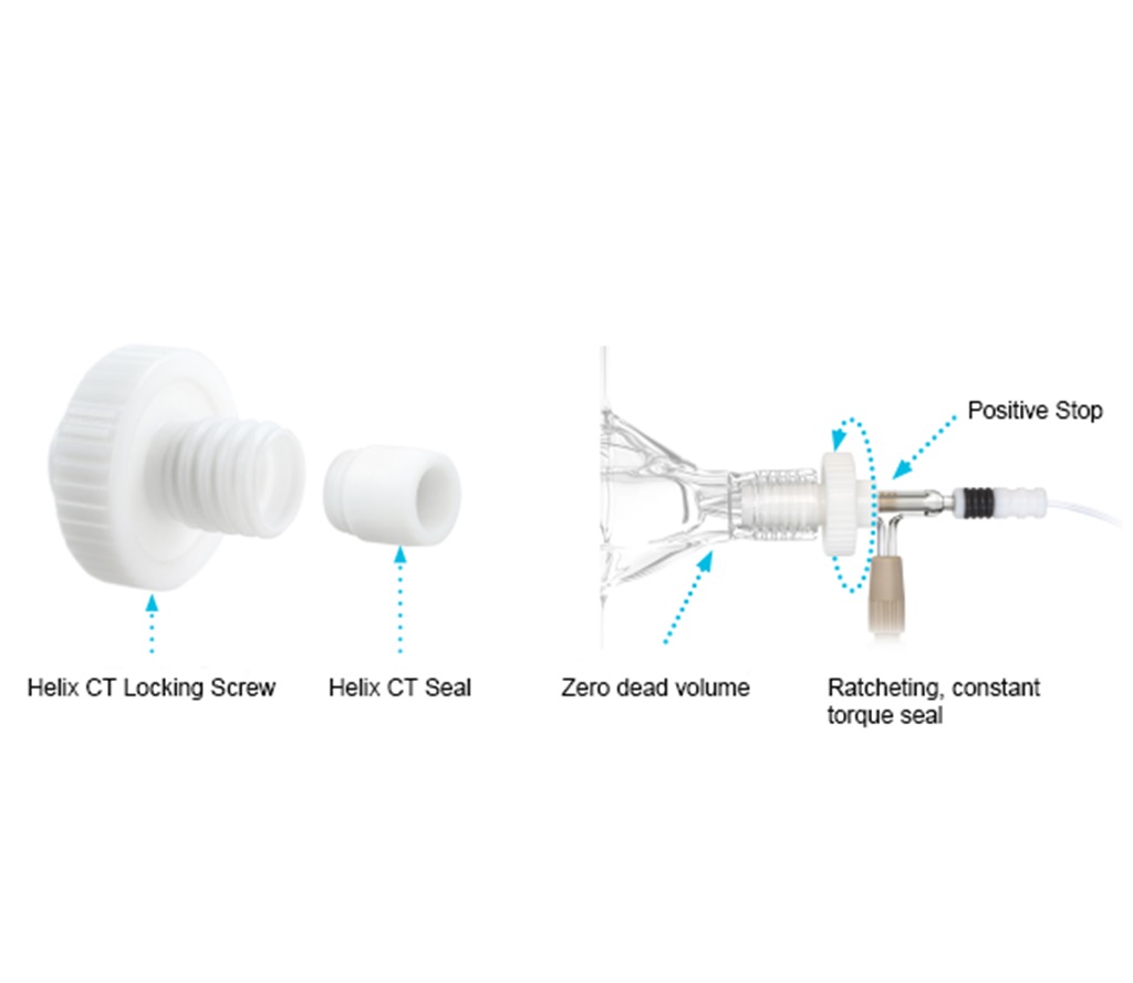 Spray Chamber - Tracey - Pyrex with Helix - Image 2